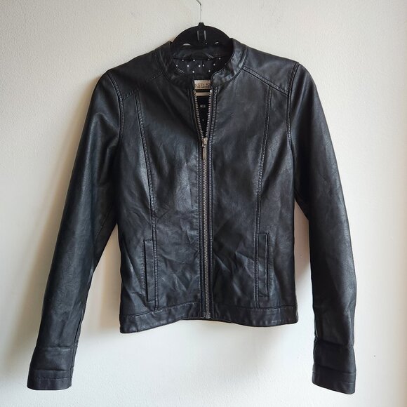 Sz14 On s'en fout des garçons faux-leather jacket (Girls 14) 🇨🇦 - Picture 2 of 10